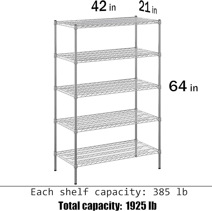 Regal Altair Wire Shelving Kit | NSF Commercial Storage Rack Unit - Image 3