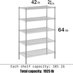 Regal Altair Wire Shelving Kit | NSF Commercial Storage Rack Unit - Image 3