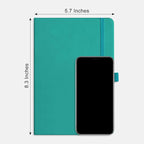 RETTACY Bullet Dotted Journal Notebook, 256 Pages, A5 Medium Size, Leather - Image 8