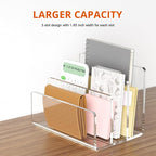 Richboom Acrylic File Sorter, 8.5"x6.3"x6.2", Upright File Organizer - Image 2
