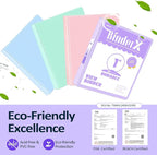 BinderX Extra Durable 3 Ring Binder, Round Ring 1 Inch Binders, Fits 175 Sheets - Image 2