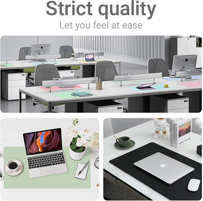 Boutilon Leather Desk Pad Protector, Non-Slip Mouse Pad, Laptop Desk Pad - Image 7