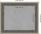 Amanti Art Grey Framed Magnetic Board 21x25 Small Vision Board - Image 2