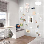 Smarpau Large Cork Board for Walls, 12 Pack Slat Felt Wall Tiles - Image 6