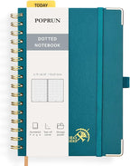 POPRUN Spiral Dotted Journal Notebook, by POPRUN