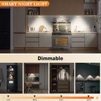 Warm Color LED Closet Lights Motion Sensor Puck Light, USB Rechargeable Battery - Image 8