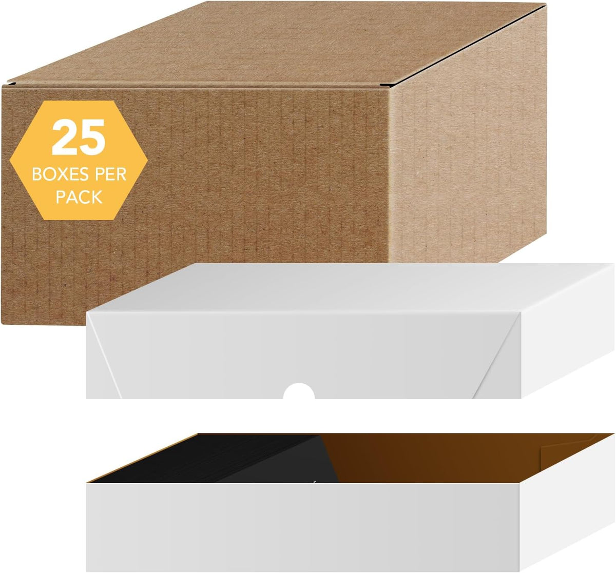 white business card folding boxes - 25 per, main product view