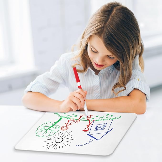 Small White Board, 9 x 12 Double Sided Dry Erase Lapboard - Image 6