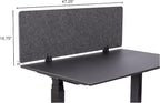 Stand Up Desk Store ReFocus Raw Clamp-On Acoustic Desk Divider Mounted Privacy - Image 8