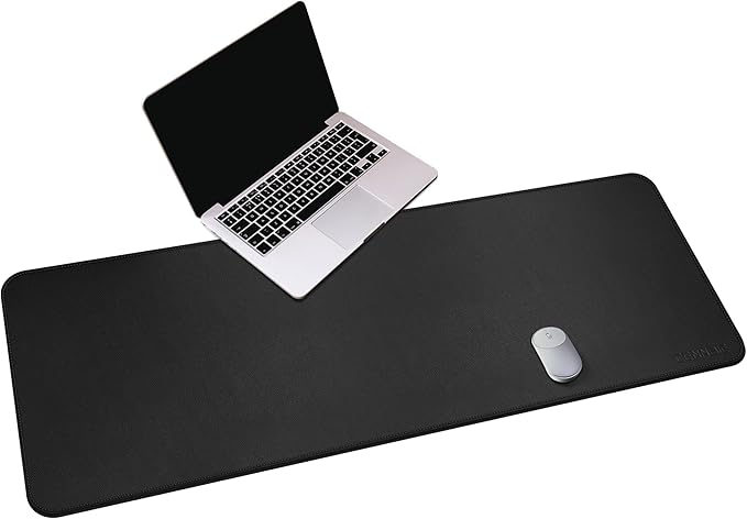CENNBIE Leather Desk Mat, Extended Non-Slip Mouse Pad, Waterproof PU Leather by CENNBIE