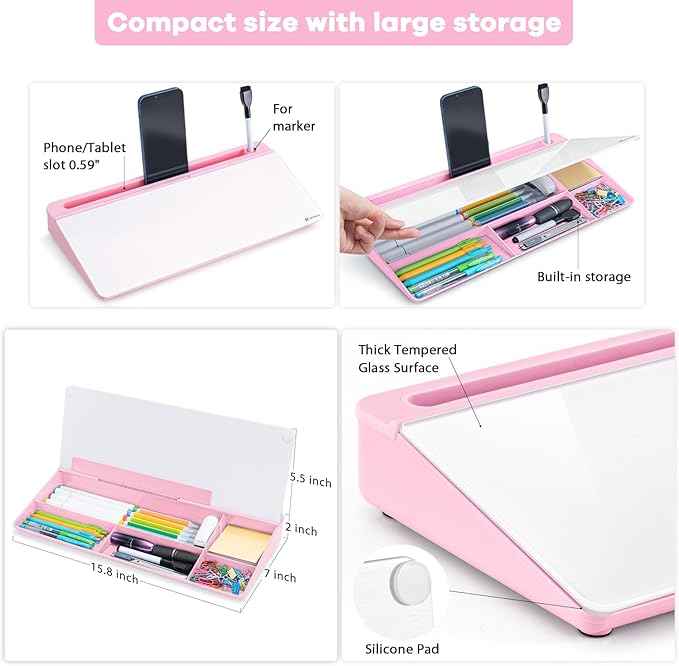 Varhomax Glass Desk Whiteboard - Image 4
