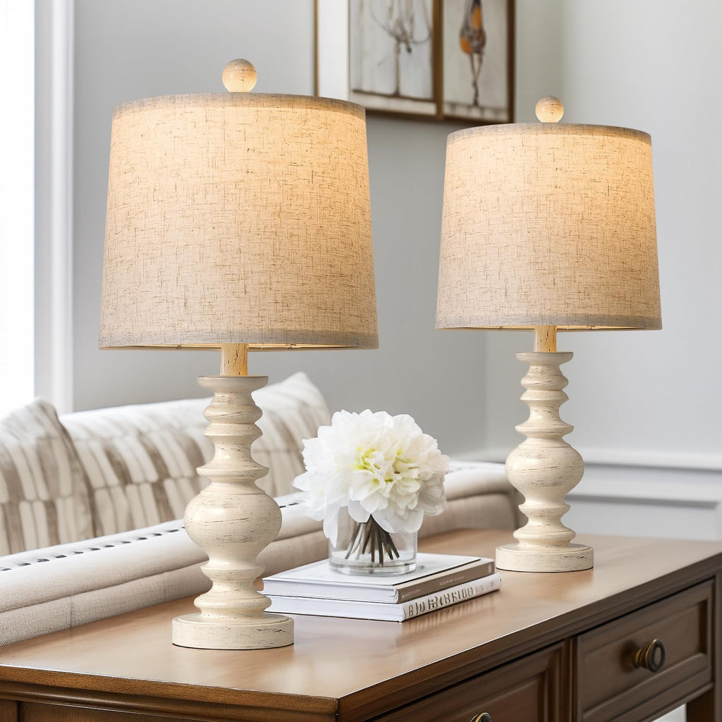 bobomomo tradition 20.5" rustic table lamp set of, main product view