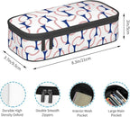 Baseball Blue White Ball Pencil Case Big Capacity Storage Pencil Pouch - Image 6