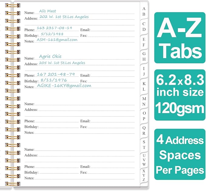 Address Book with Alphabetical Tabs - Image 3