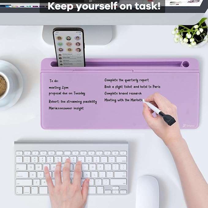 Varhomax Glass Desk Whiteboard - Image 2