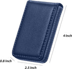 Outus 2 Pieces Business Card Holder, PU Leather Business Card Case Pocket Wallet - Image 2