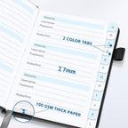 Password Keeper Book with Alphabetical Tabs，4.3"x5.7" Small Password Books - Image 6