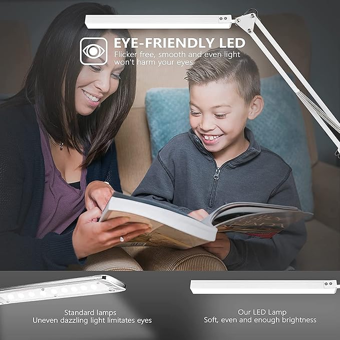 BZBRLZ LED Desk Lamp, Manicure Table Lamp, Dimmable Eye-Caring Drafting Light - Image 7