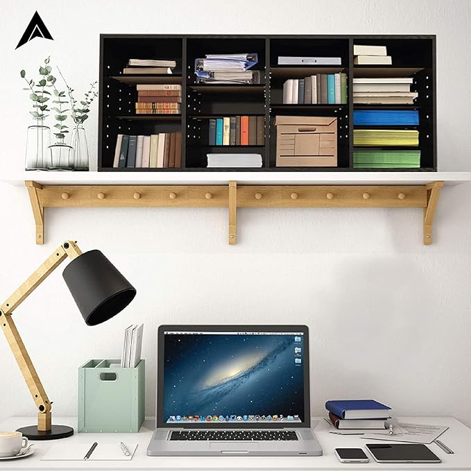 AdirOffice Wooden Adjustable Literature Organizer, 24 Compartment Office Mailbox - Image 3