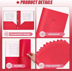 Lincia 100 Pcs Plastic Folders - Image 3