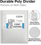 Dunwell Graph Paper Notebook 8.5 x 11 Plastic Cover, 100 Sheets, 4x4 Squares - Image 5