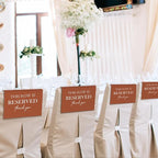 ChissNook Reserved Seating Chair Signs, This Row Is Reserved Pew Cloths Seating - Image 4