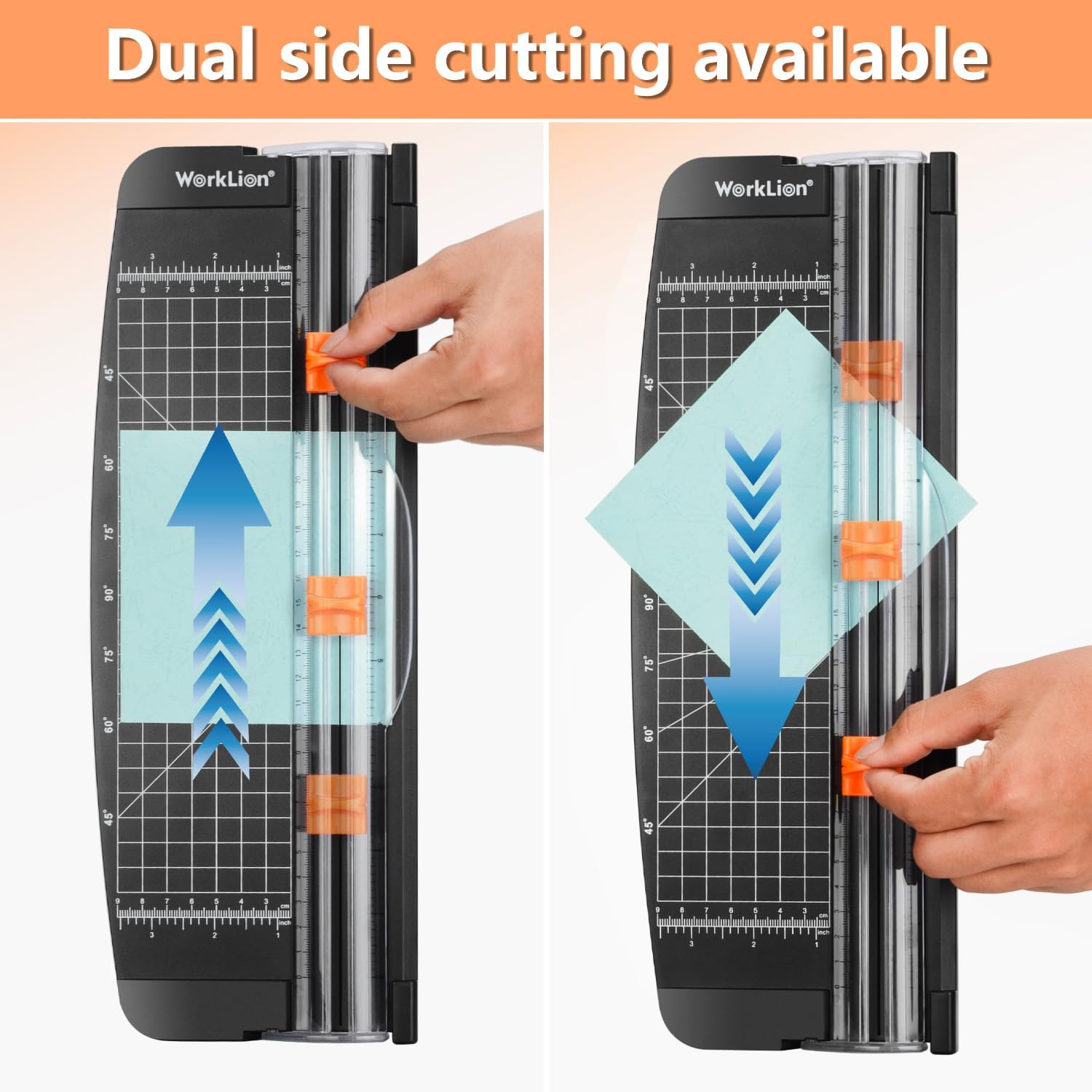 Small Paper Trimmer, Portable Paper Cutter for Label, Origami, Card, Photo, Coupon, Scrapbook, Cardstock, Laminated Paper, and Craft Project