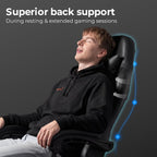 n-gen gaming gaming chair with footrest, lumbar, high-back, side view