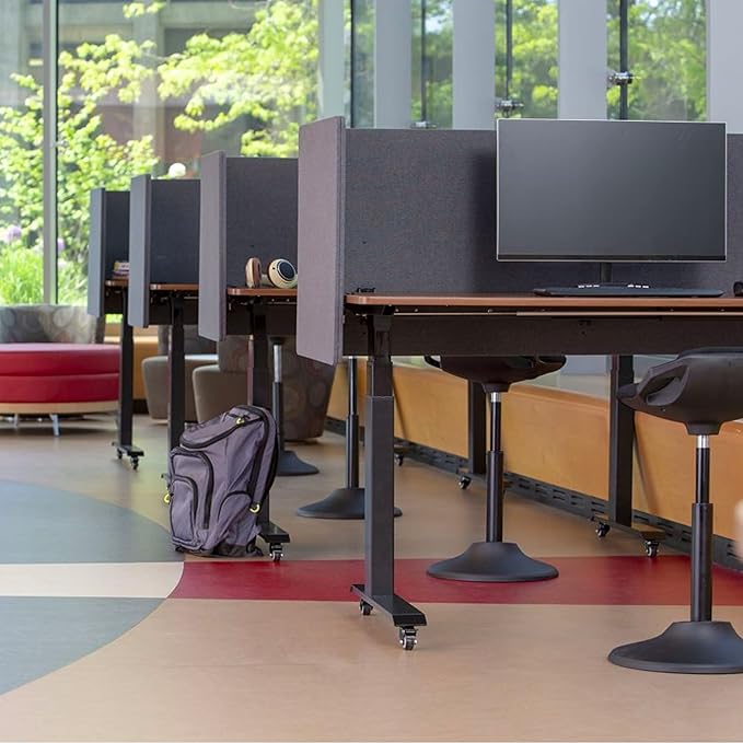 Stand Up Desk Store ReFocus Clamp-on Acoustic Desk Divider Privacy Panel That - Image 3