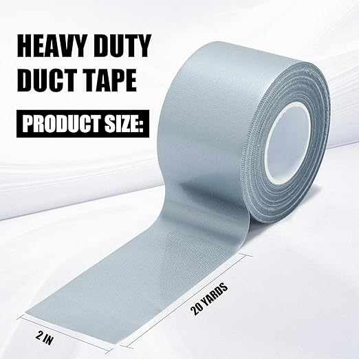 SMTAPESPRO 3 Pack Sliver Duct Tape ， Waterproof Heavy Duty Duct Tape, Strong - Image 2