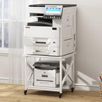 Fannova 23.6 x 23.6 Inches Large Printer Stand, 2 Tier Square Printer Table by Fannova