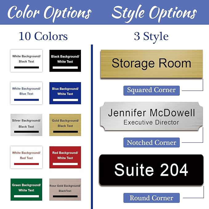 Custom Office Engraved Name Plate - Image 2