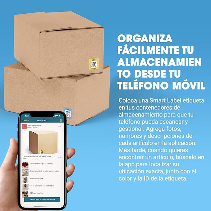 SmartLabels – Etiquetas QR en Español | Paquete de 48 | Multicolor | - Image 2