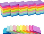 Mini Sticky Notes 1.5x2 in, 10 Colors Bright Small Sticky Notes Pad Strong by HQCME