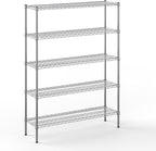 Regal Altair 14" Deep x 48" Wide x 64" Height Wire Shelving Kit | 5-Tier | NSF by Regal+Altair