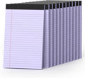 360 Sheets Purple Note Pads 5" x 8" Pack of 12 Small Legal Pads College Ruled by Nichela