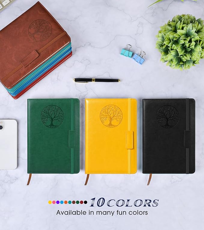 Biuwory Lined Journal Notebook for Women Men, 256 Pages A5 Hardcover Leather - Image 8