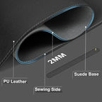 BLESWIN Desk Pad Protector, Leather & Suede Desk Mat, Non-Slip Desk Pad Mat - Image 2