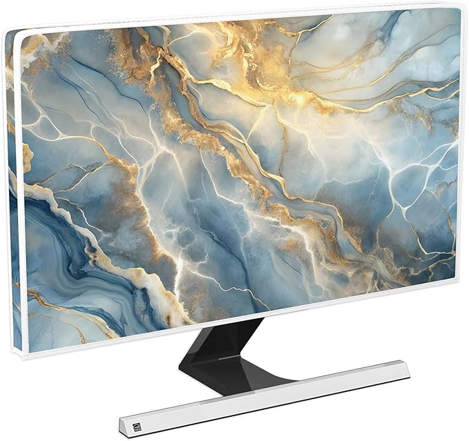 Baocicco Gold Blue Waterproof Screen TV Cover 37, 39 Inch Modern Full Body by Baocicco