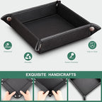 KINGFOM 5 PCS/SET Pu Leather Desk Organizer File Holder Accessories, Magazine - Image 7