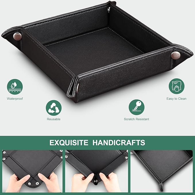 KINGFOM 5 PCS/SET Pu Leather Desk Organizer File Holder Accessories, Magazine - Image 7