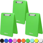 Think2Master Green Plastic Storage Clipboard. | 25% Heavier & Sturdier| Heavy by Think2Master