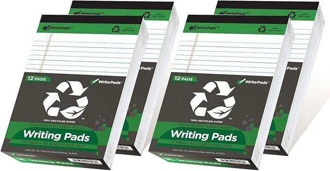KAISA Legal Pad Writing Pads, 56GSM Paper Notepads by KAISA