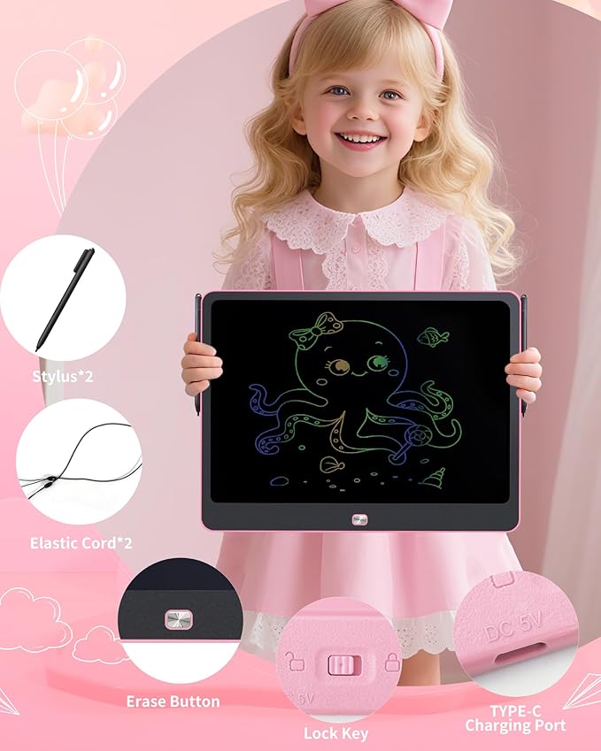 Rechargeable LCD Writing Tablet - Image 5