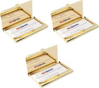Stephanie Imports Set of 3 Slim & Minimalist Metal Business Card Holder Unisex - Image 3