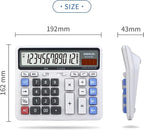 Desktop Calculator, Extra Large LCD Display Computer Button 12 Digits - Image 3