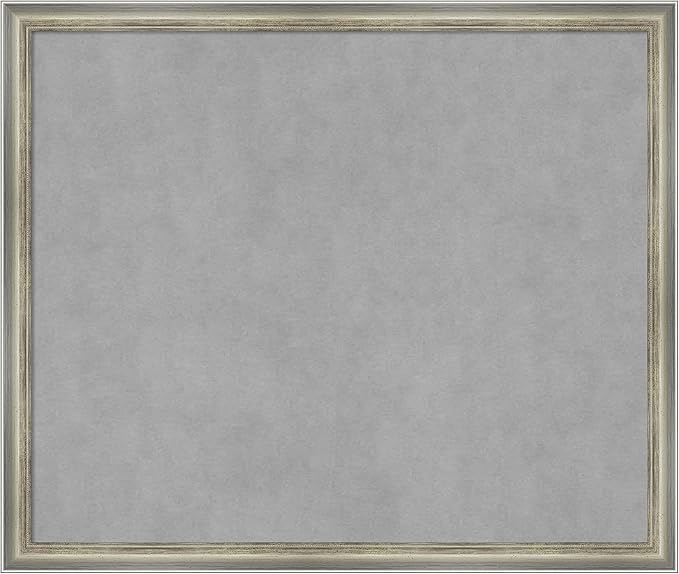 Amanti Art Silver Framed Magnetic Board 22x26 Medium Vision Board by AmantiArt