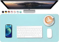 SUJAYU Dual Sided PU Leather Desk Pad, Mouse Pad, Office Desk Mat, Non-Slip by SUJAYU