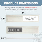 Vacant Occupied Privacy Sign, Vacant Occupied Door Sign - Image 5