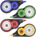 JEFURE 4 Pcs Colorful Correction Tape, 39.4 Ft White Wrong Out Tear-Resistant by JEFURE